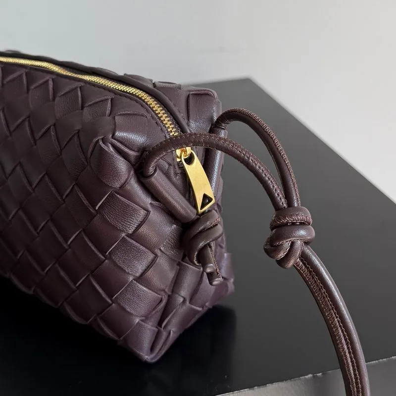 Bottega Veneta Tan Woven Camera Bag, source view 5, T