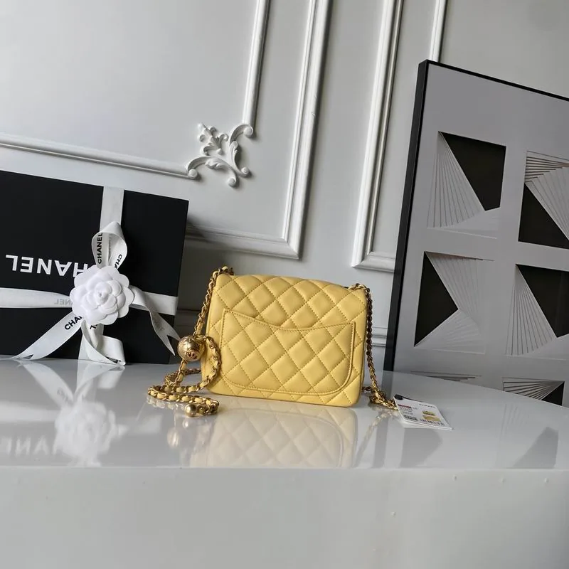 Chanel AS1786 Yellow Mini Flap Chain Bag, catalog view 2, AS1786
