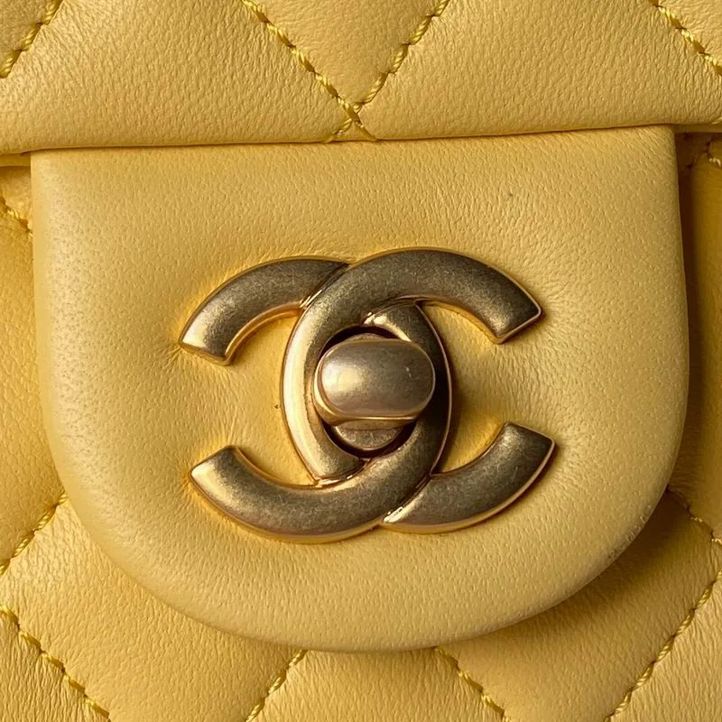 Chanel AS1786 Yellow Mini Flap Chain Bag, catalog view 3, AS1786