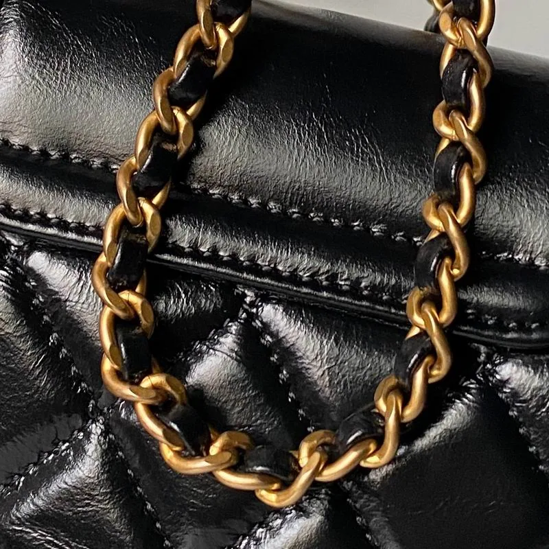 Chanel AS4416 Black Quilted Top-Handle Bag, catalog view 4, AS4416
