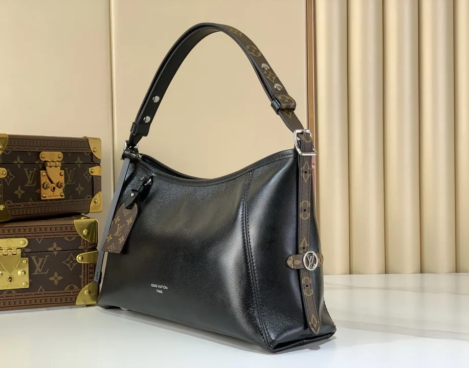 LV CarryAll M28160 Black Shoulder Bag, catalog view 2, M28160