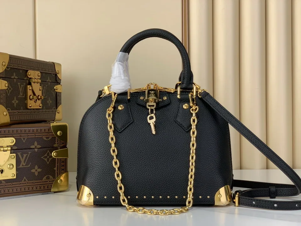 LV Alma M29445 Black Mini Top-Handle Bag, catalog view 1, M29445