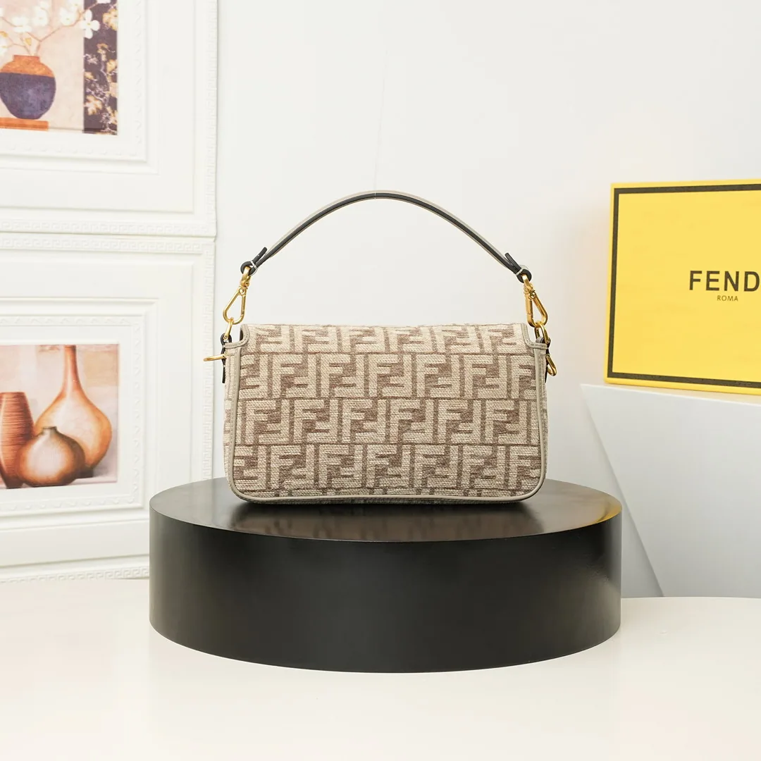 Fendi Baguette 27cm Pattern Shoulder Bag, catalog view 3, Baguette-27-jj