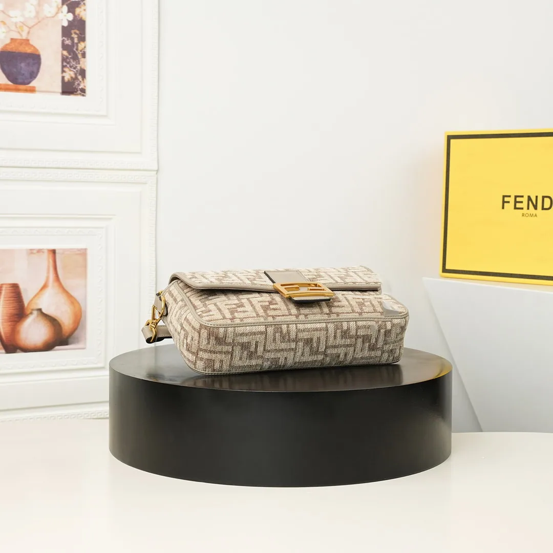 Fendi Baguette 27cm Pattern Shoulder Bag, catalog view 4, Baguette-27-jj