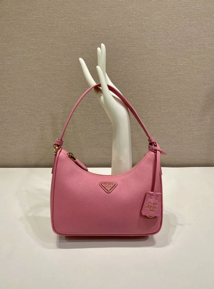 Prada 1N204W Pink Mini Hobo Bag, catalog view 1, 1N204W