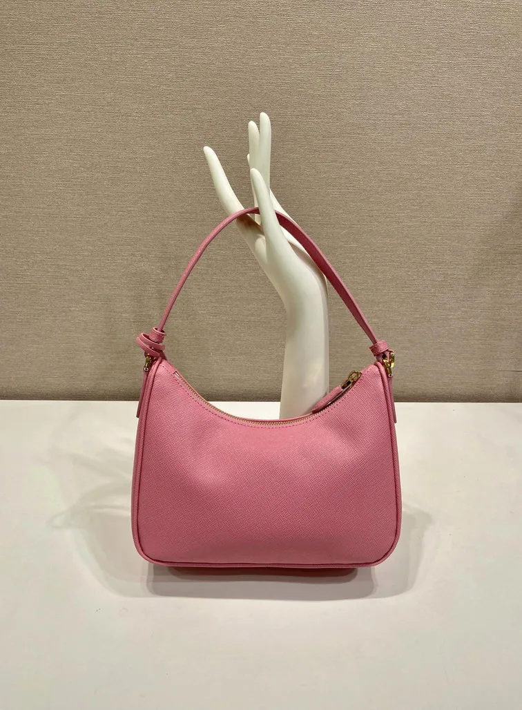Prada 1N204W Pink Mini Hobo Bag, catalog view 4, 1N204W