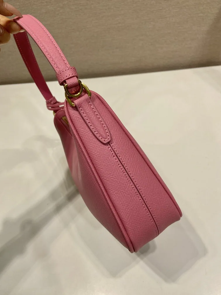 Prada 1N204W Pink Mini Hobo Bag, catalog view 5, 1N204W