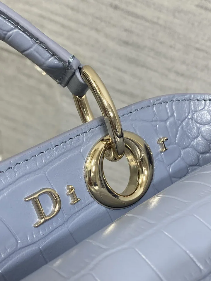 Dior 0737 Blue Bow Top-Handle Bag, catalog view 3, 0737-yz9