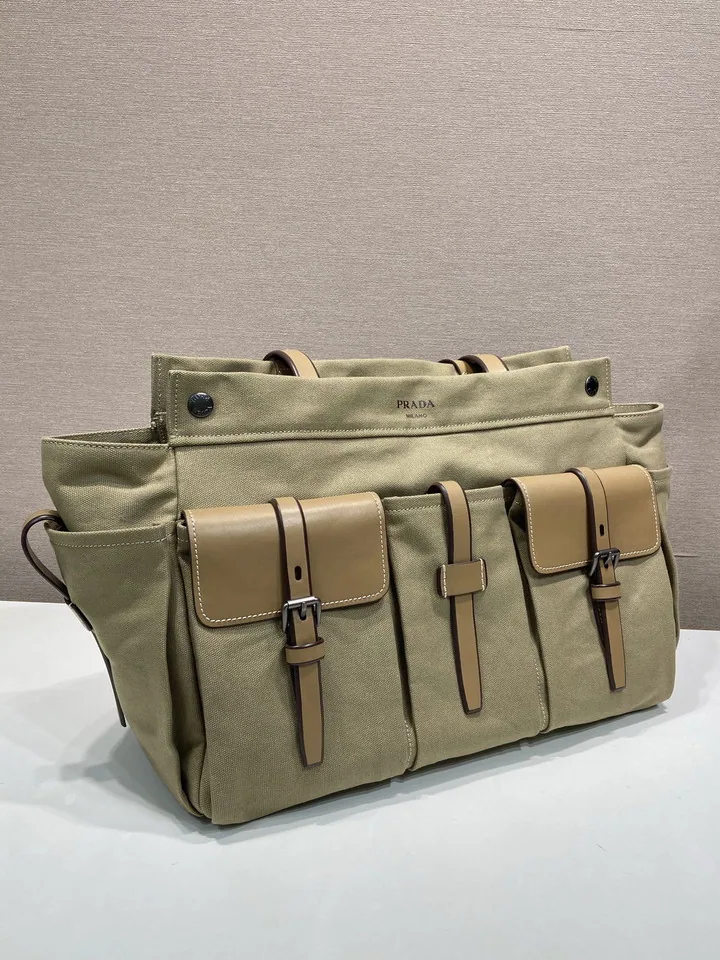 Prada 2VG139 Olive Pocket Tote, catalog view 3, 2VG139