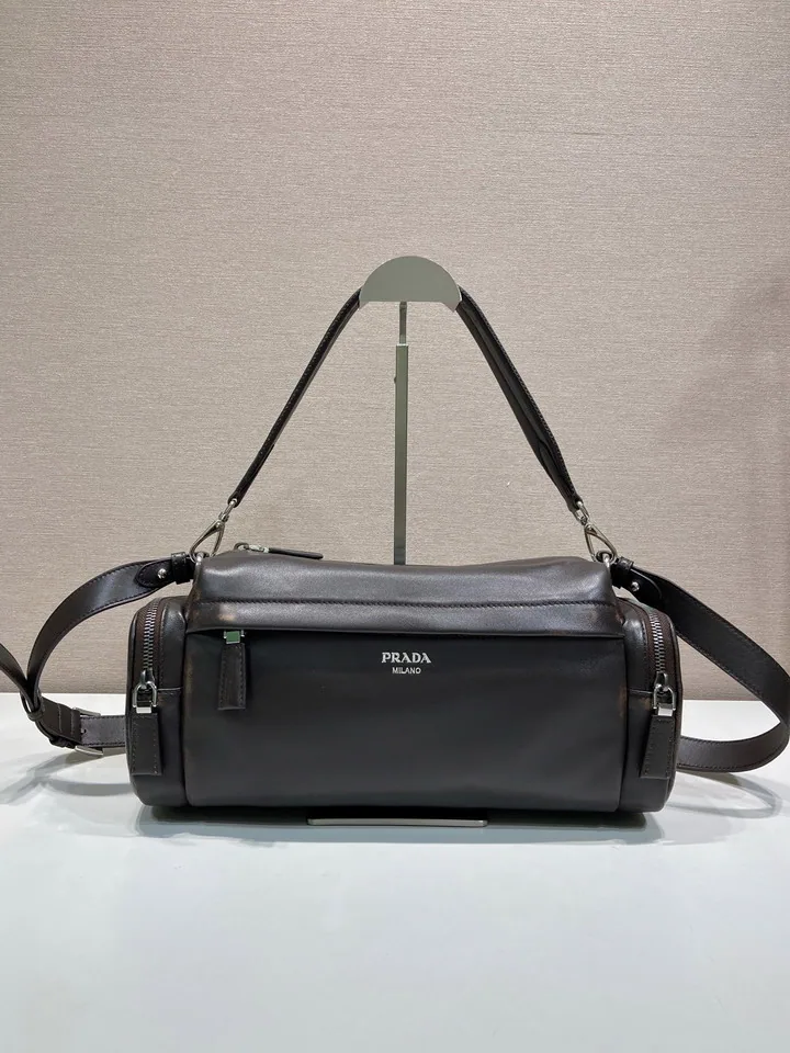 Prada 2VH217 Black Barrel Shoulder Bag, catalog view 1, 2VH217