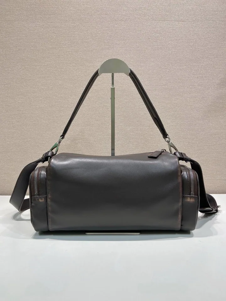 Prada 2VH217 Black Barrel Shoulder Bag, catalog view 5, 2VH217