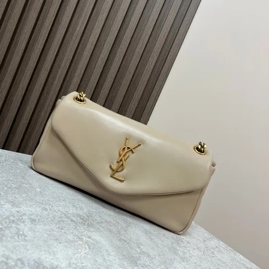 YSL 734153 Padded Flap Chain Shoulder Bag, source view 2, SKU 734153
