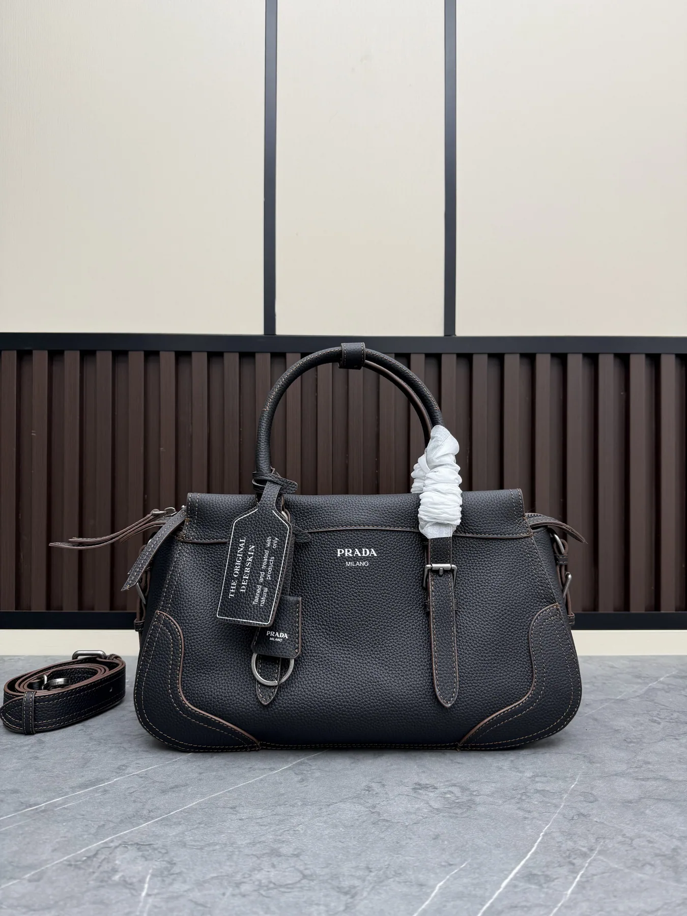 Prada 1A604 Top-Handle Shoulder Bag, source view 3, SKU 1A604