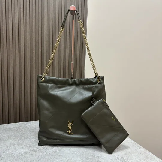 YSL 781666 Soft Chain Shoulder Tote and Pouch, source view 1, SKU 781666