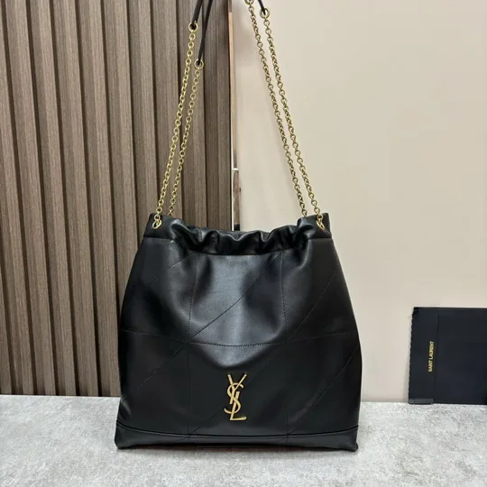 YSL 781666 Soft Chain Shoulder Tote and Pouch, source view 2, SKU 781666