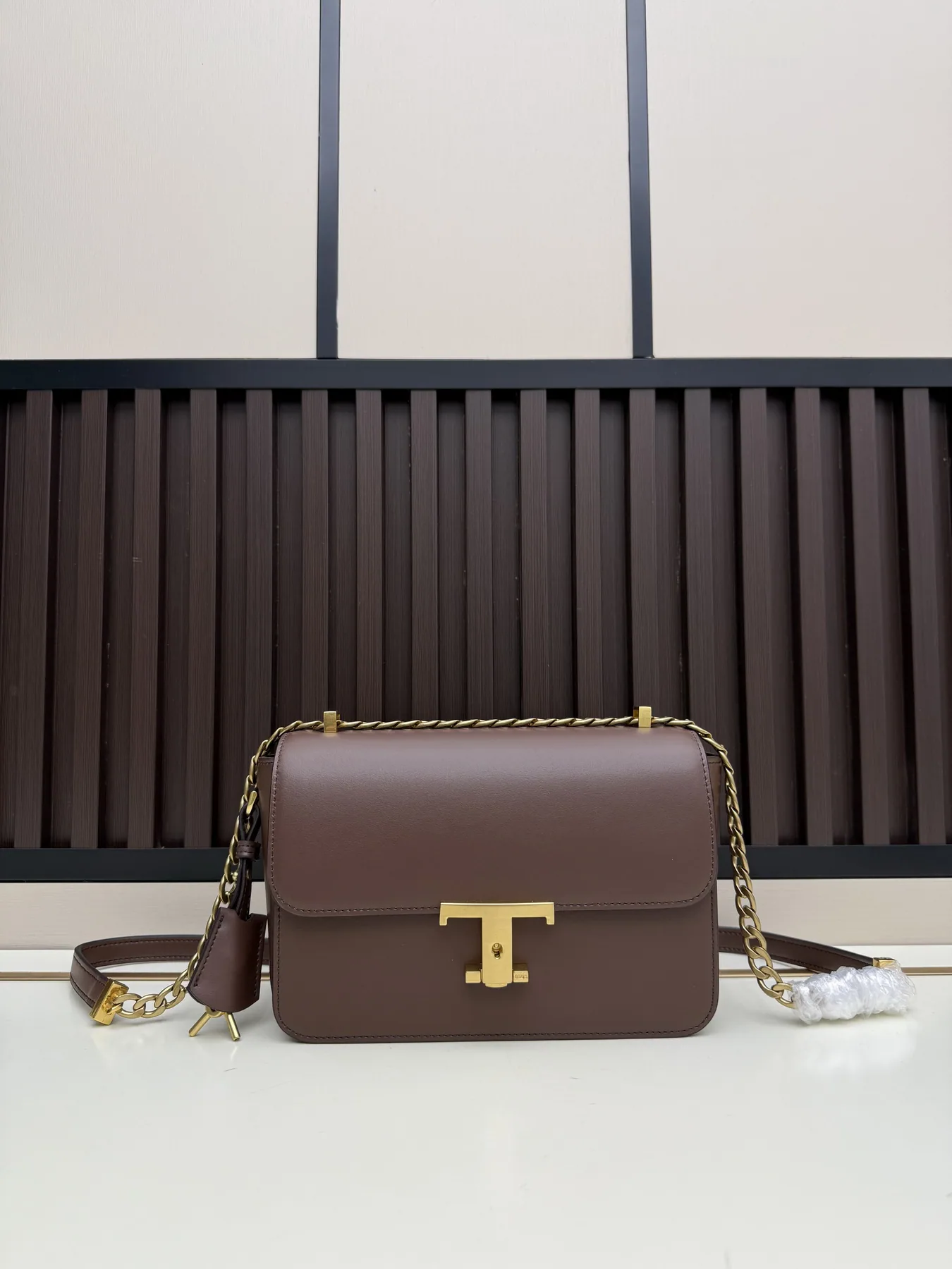 Tods 003855 T-Clasp Flap Crossbody Bag, source view 3, SKU 003855