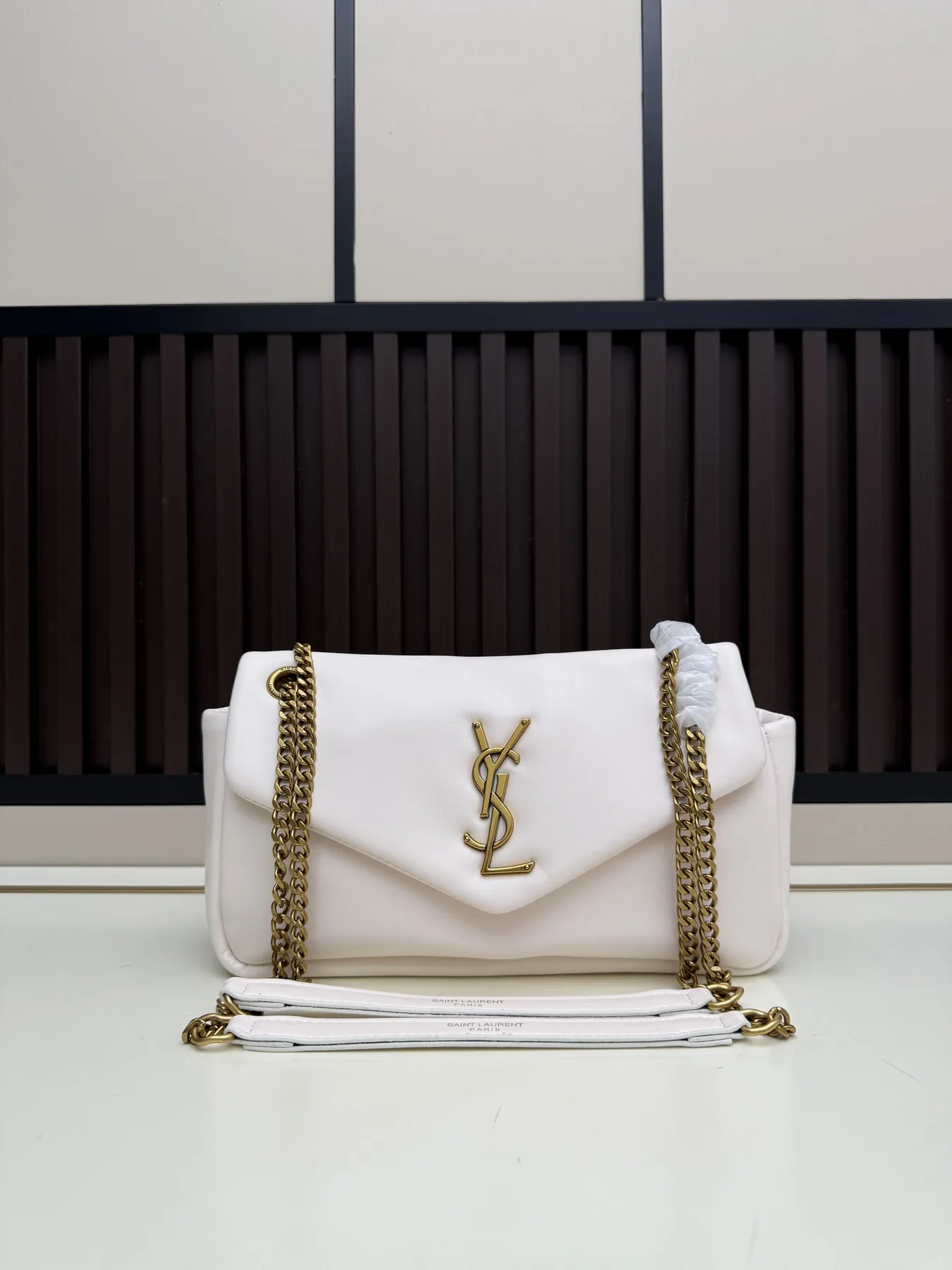 YSL 6206 Chain-Strap Flap Shoulder Bag, source view 1, SKU 6206