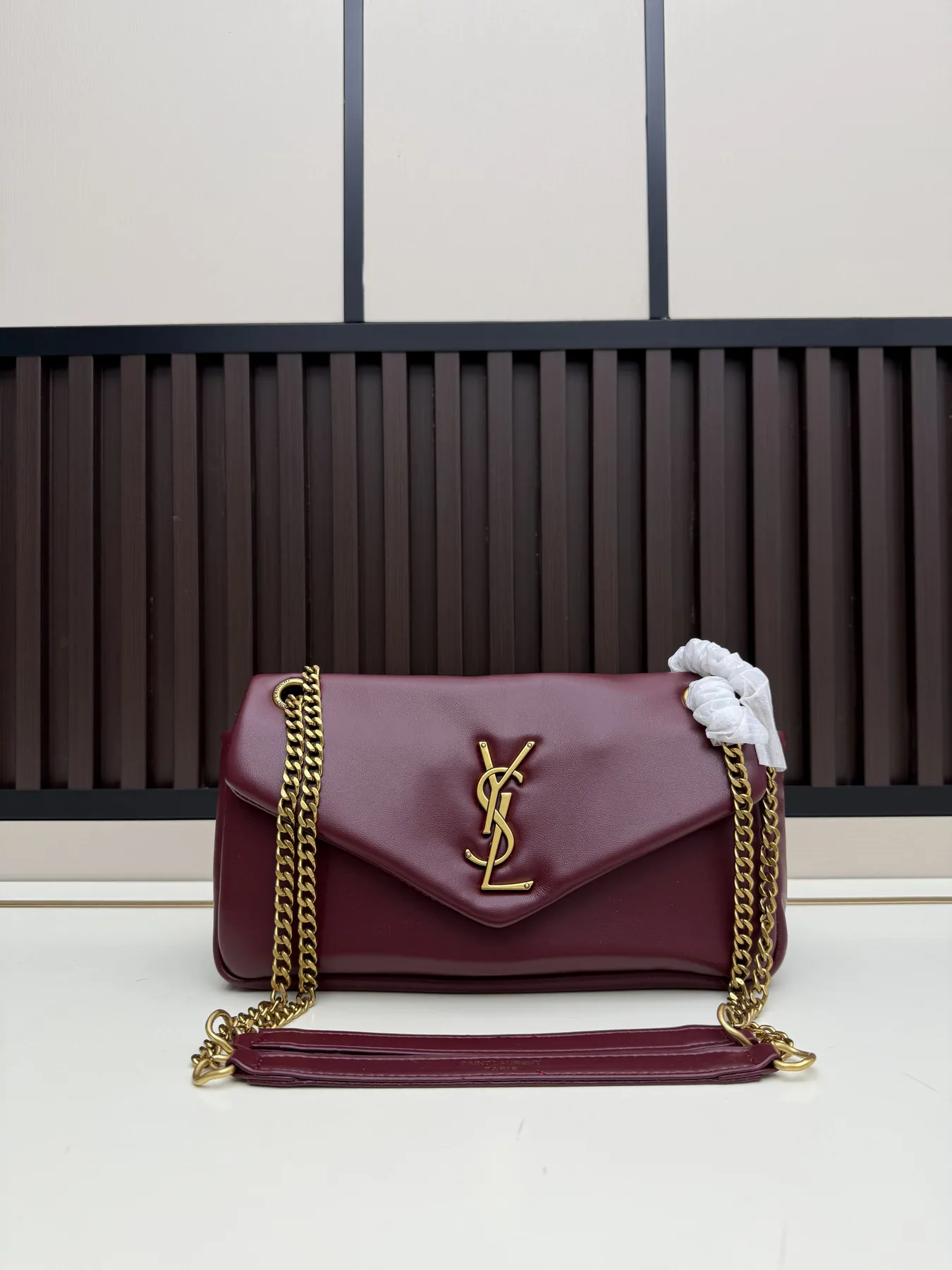 YSL 6206 Chain-Strap Flap Shoulder Bag, source view 2, SKU 6206