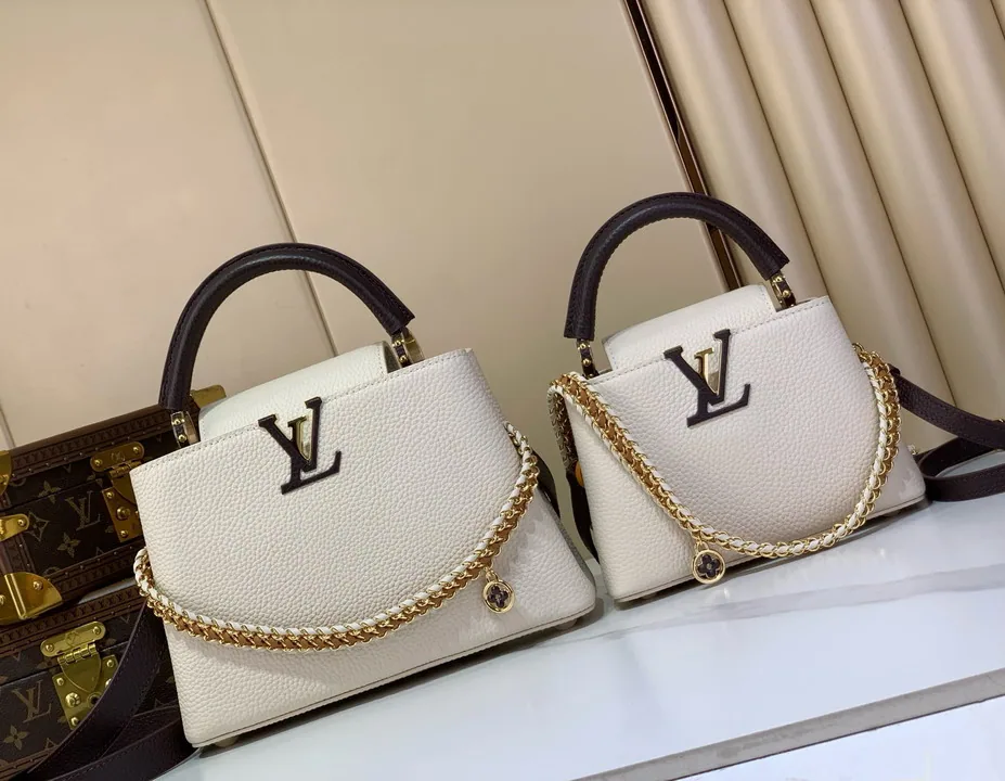 Cap m28688 Chain-Handle Mini Top-Handle Bag, source view 2, SKU m28688