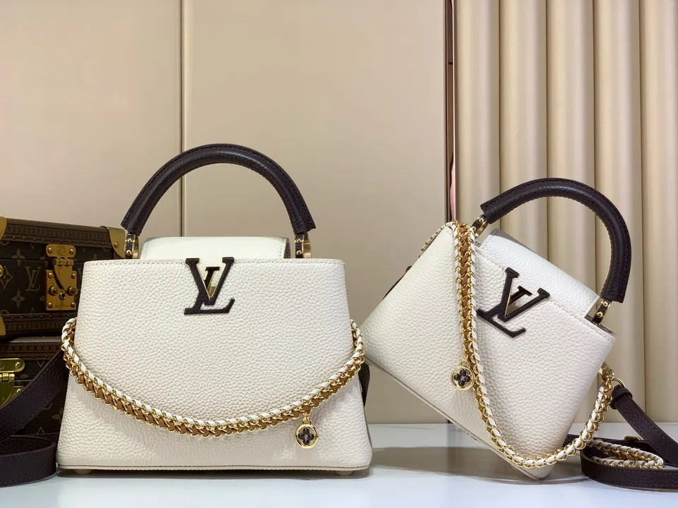 Cap m28688 Chain-Handle Mini Top-Handle Bag, source view 3, SKU m28688