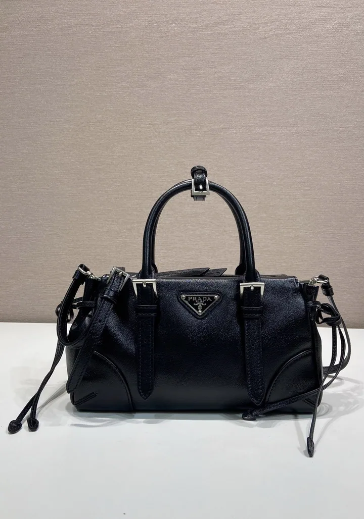 Prada 1BA499 Belted Top-Handle Bag, source view 1, SKU 1BA499