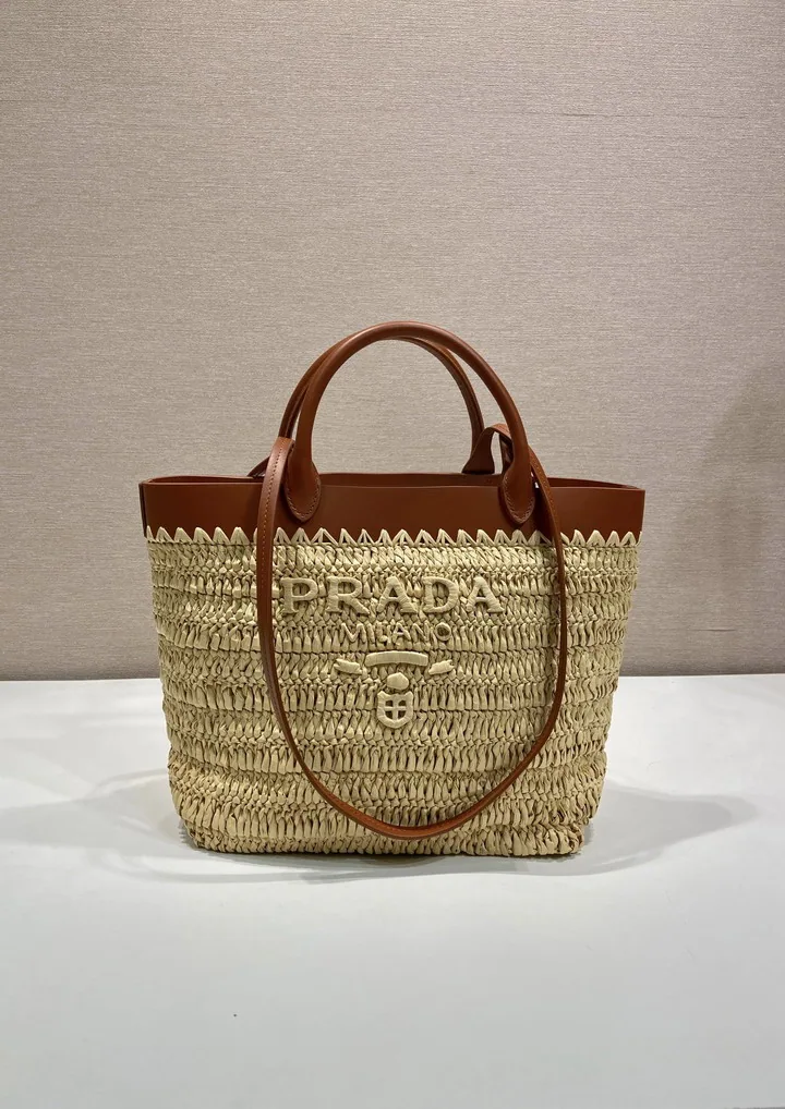 Prada 1BG500 Woven Basket Tote Bag, source view 1, SKU 1BG500