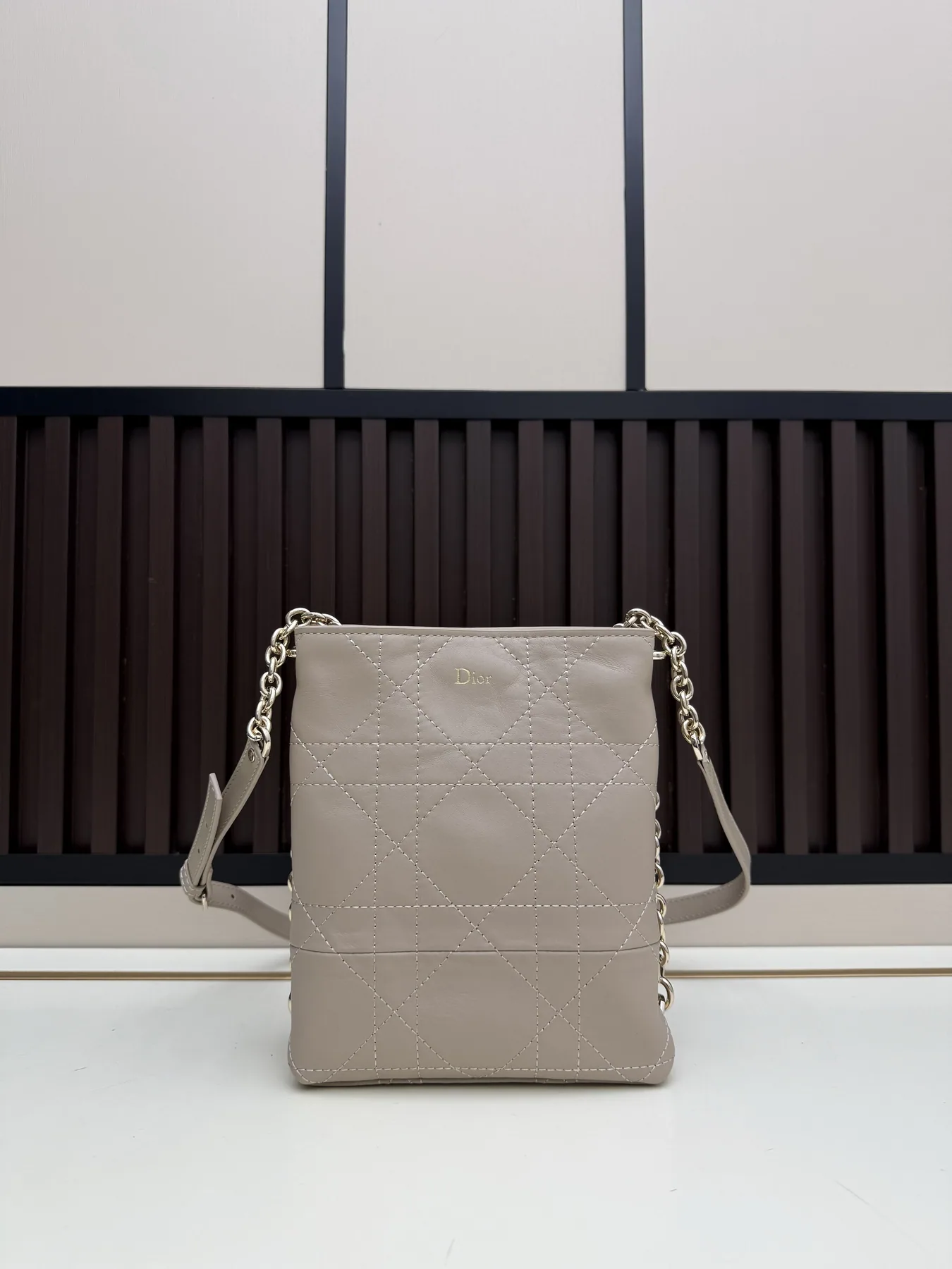 Dior 2617 Quilted Vertical Crossbody Bag, source view 2, SKU 2617
