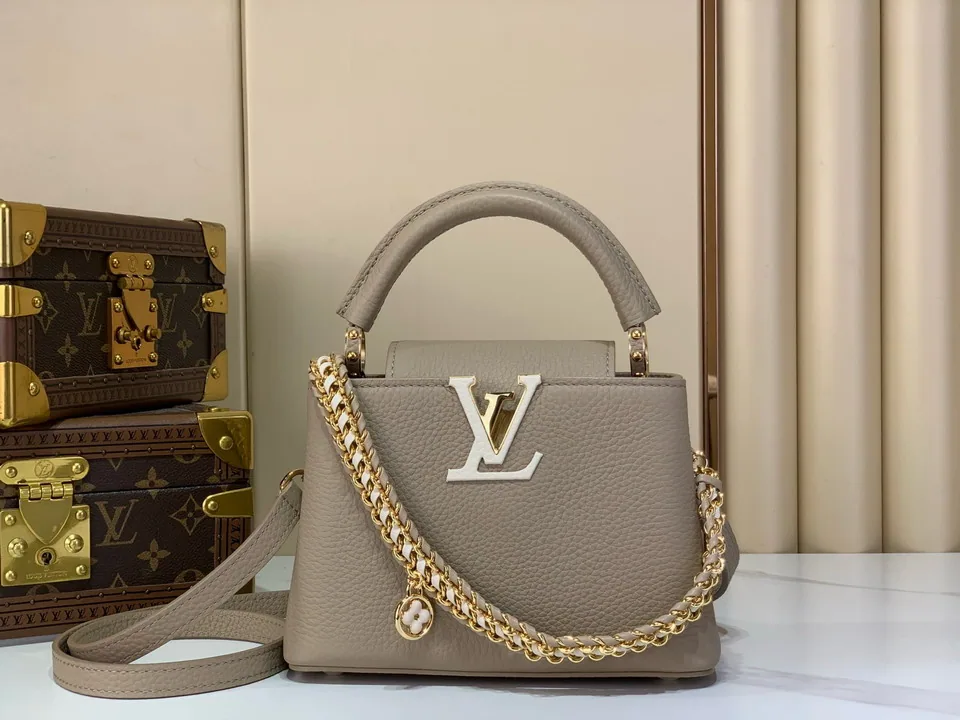 Cap m29440 Logo Chain Top-Handle Bag, source view 1, SKU m29440