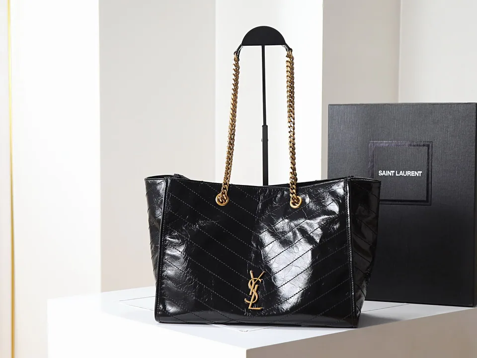 YSL 871151 Chain-Strap Open Tote Bag, source view 3, SKU 871151