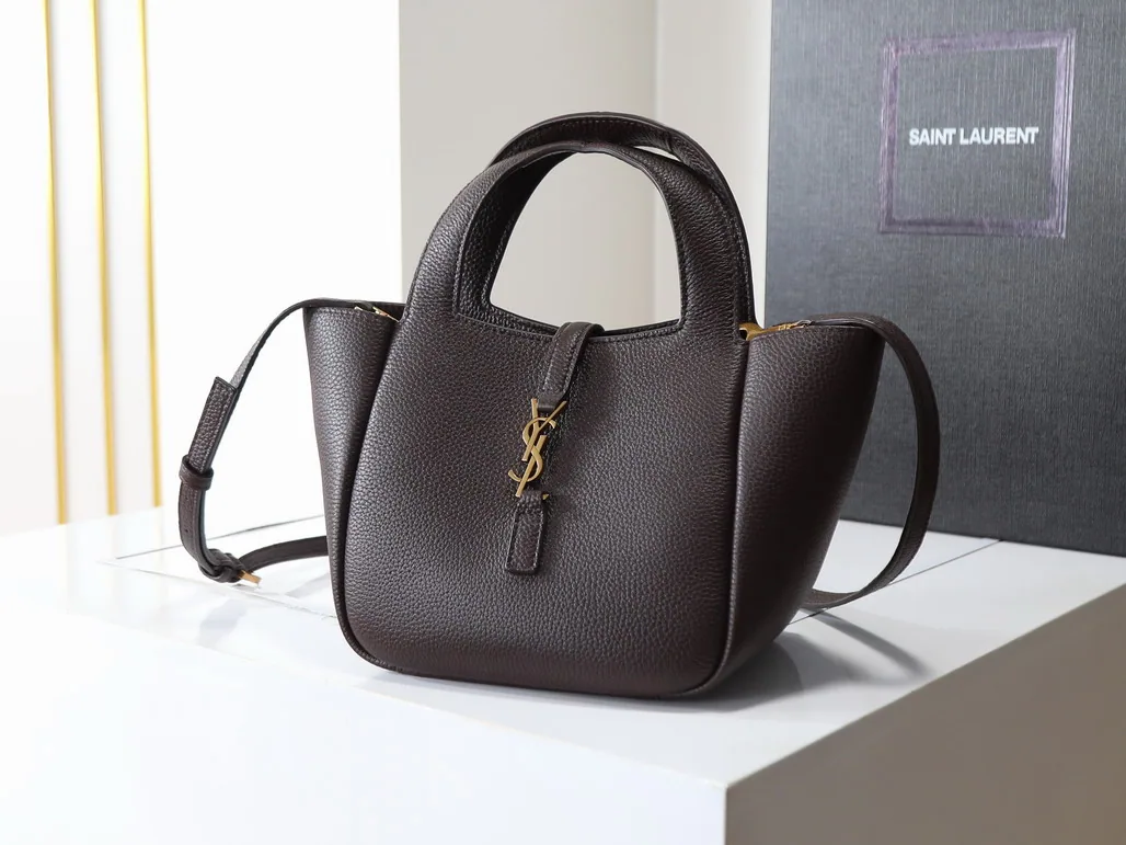 YSL 872469 Wide Top-Handle Tote Bag, source view 3, SKU 872469