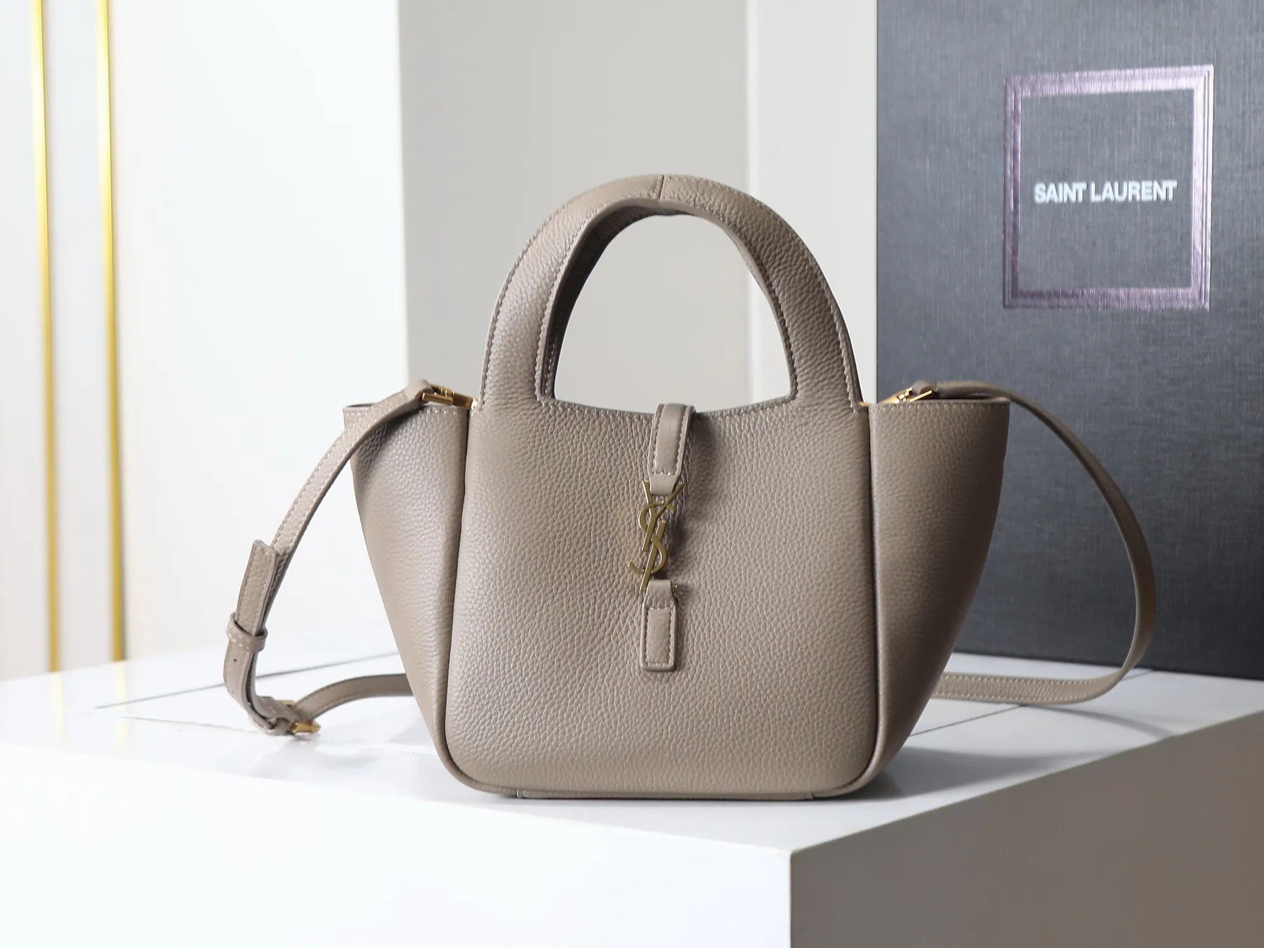 YSL 872469 Wide Top-Handle Tote Bag, source view 5, SKU 872469