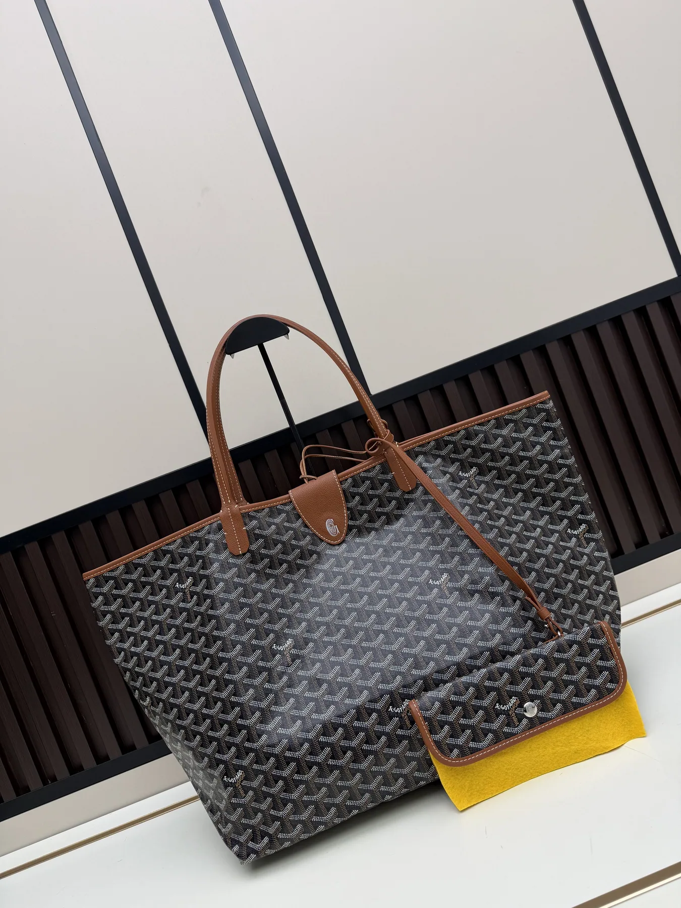Goyard 6602 Pattern Open Tote Bag, source view 3, SKU 6602