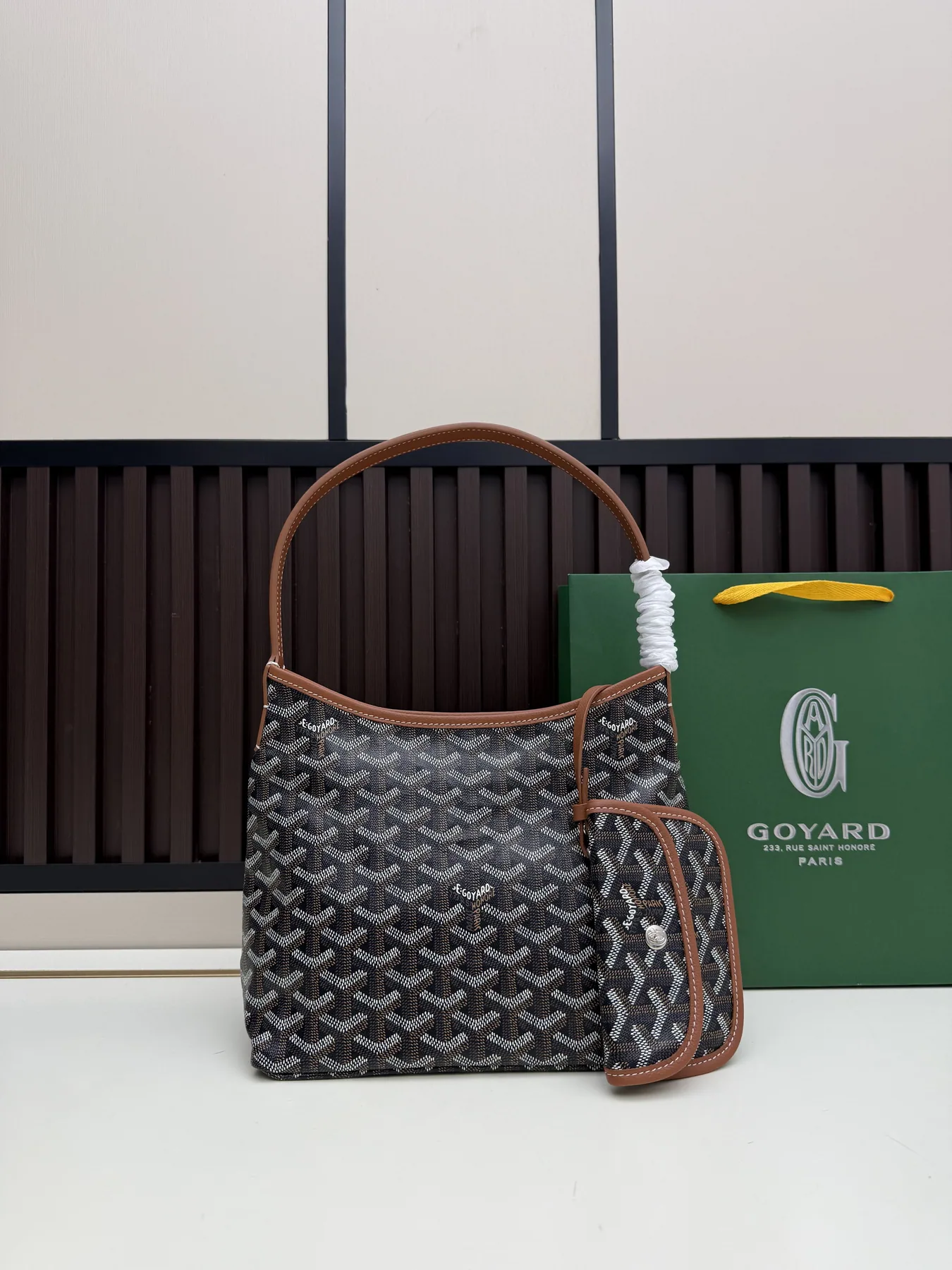 Goyard Hobo Pattern Shoulder Bag and Pouch, source view 3, SKU hobo