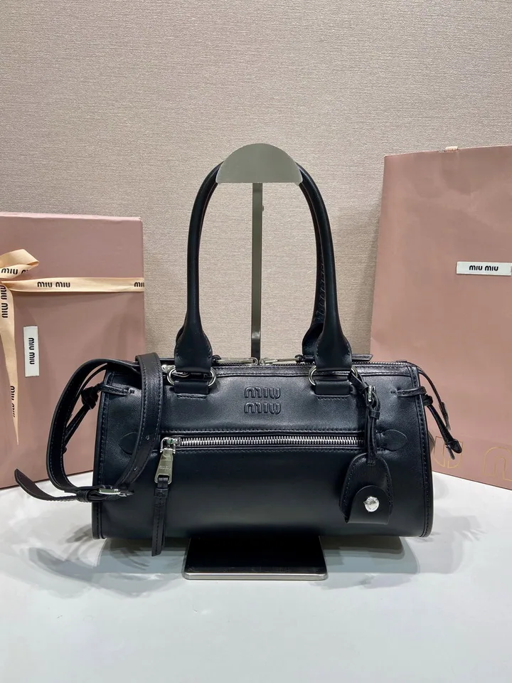Miu 5BA332 Structured Top-Handle Bag, source view 1, SKU 5BA332