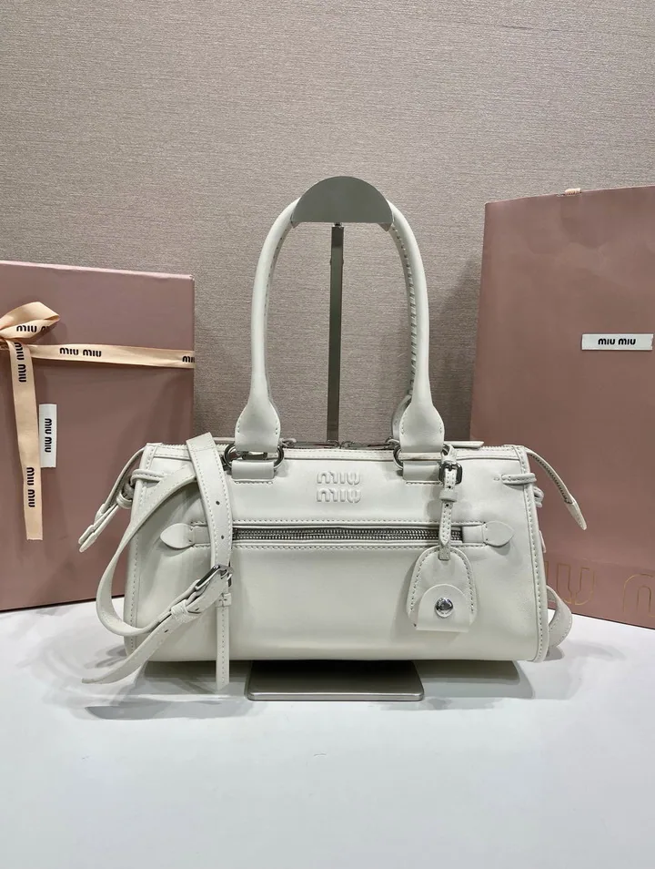 Miu 5BA332 Structured Top-Handle Bag, source view 2, SKU 5BA332