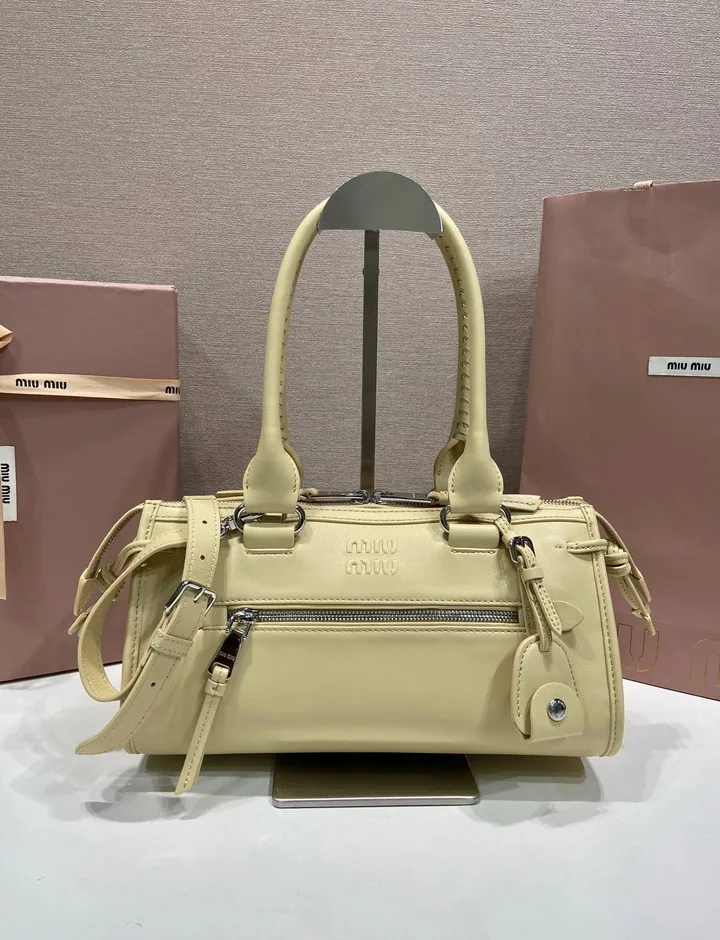 Miu 5BA332 Structured Top-Handle Bag, source view 3, SKU 5BA332