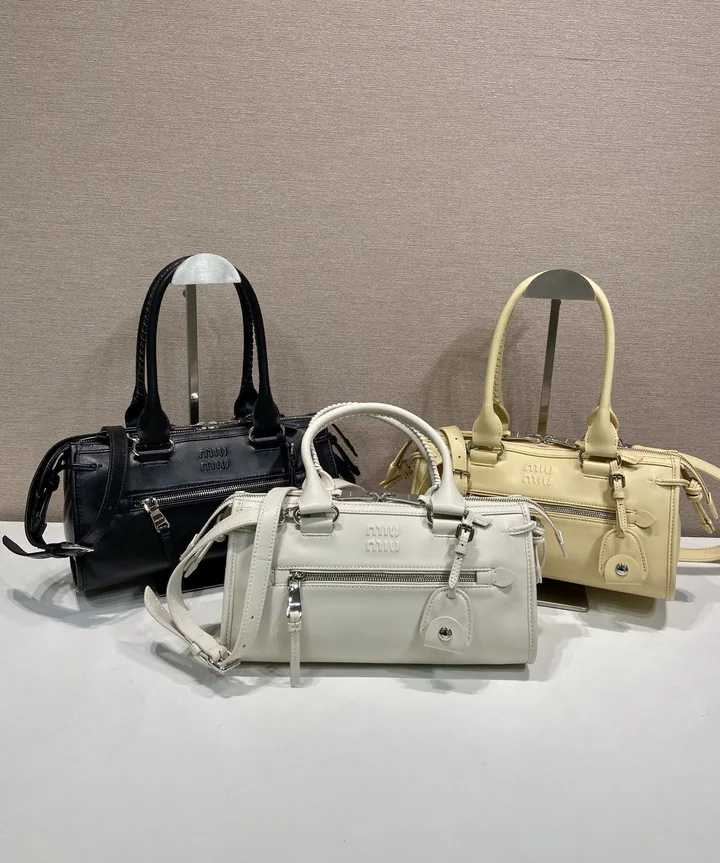 Miu 5BA332 Structured Top-Handle Bag, source view 5, SKU 5BA332
