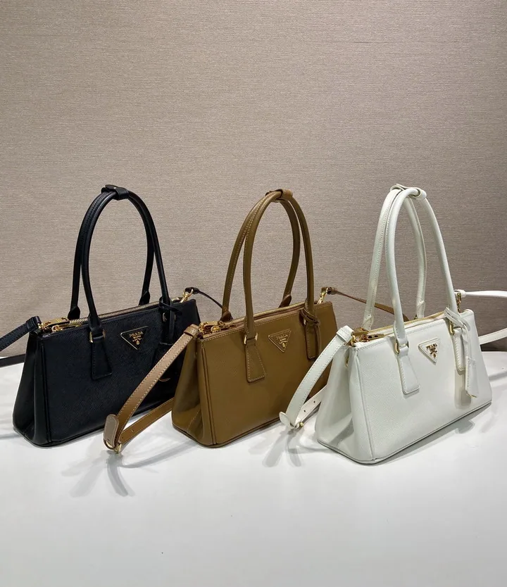 Prada 1BA457 Structured Top-Handle Shoulder Bag, source view 3, SKU 1BA457