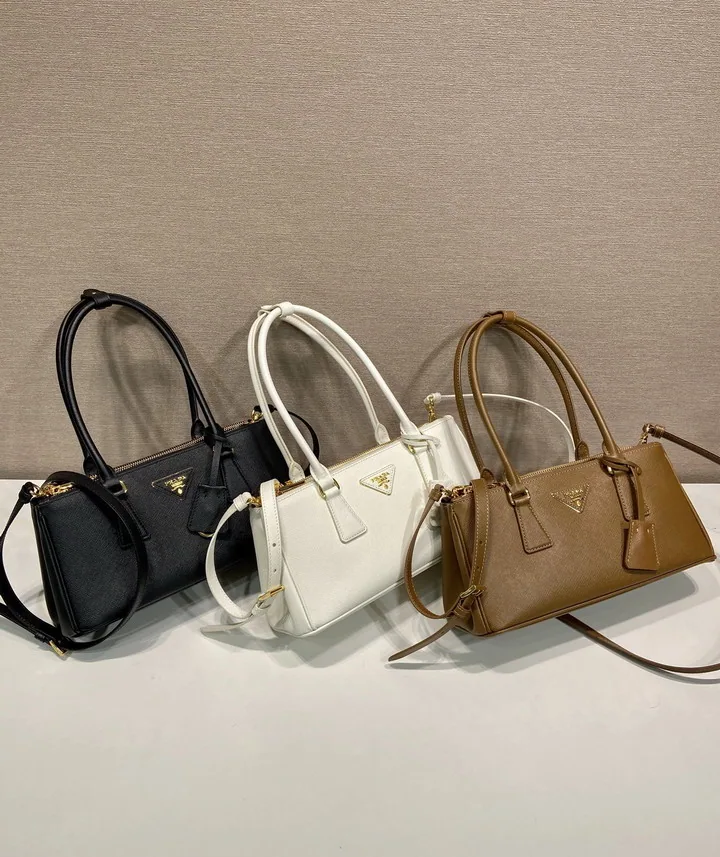 Prada 1BA457 Structured Top-Handle Shoulder Bag, source view 4, SKU 1BA457