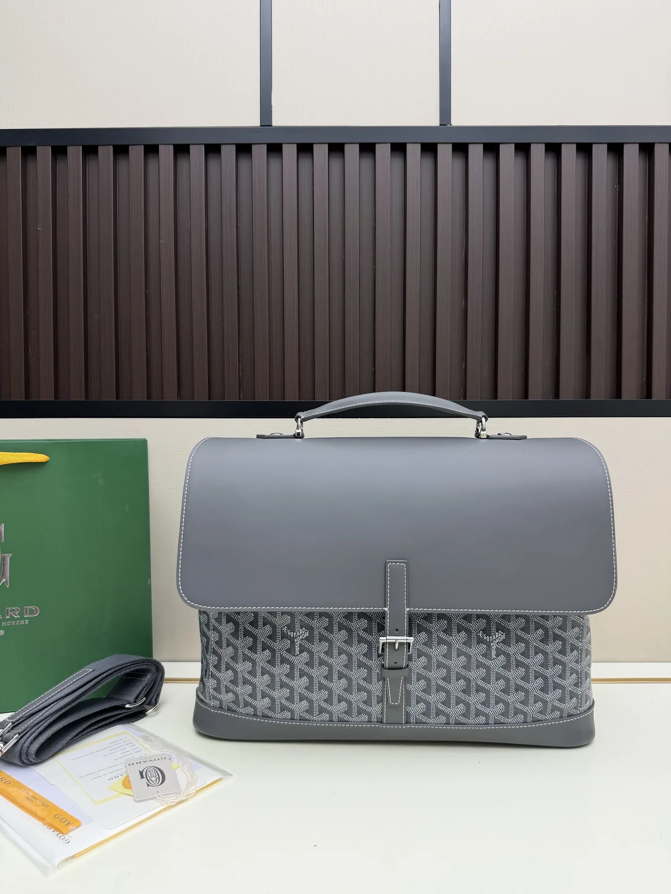 Goyard 020171 Pattern Flap Shoulder Bag, source view 1, SKU 020171