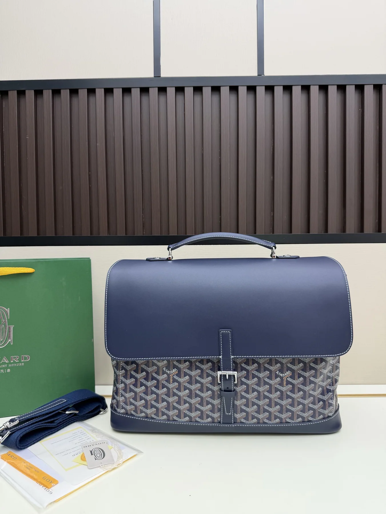 Goyard 020171 Pattern Flap Shoulder Bag, source view 4, SKU 020171
