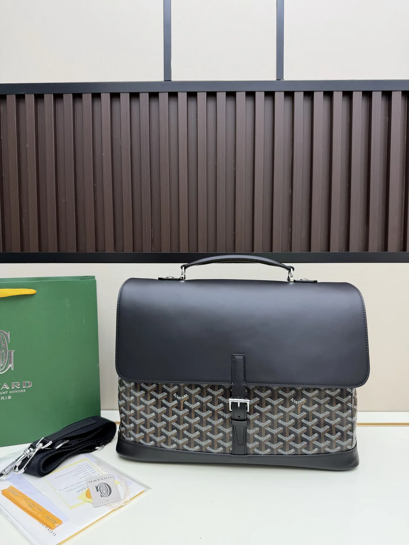 Goyard 020171 Pattern Flap Shoulder Bag, source view 5, SKU 020171