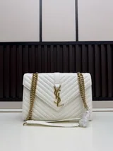 YSL 1856 Quilted Envelope Chain Shoulder Bag, source view 2, SKU 1856