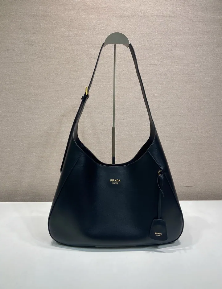 Prada 1BC299 Curved Shoulder Bag with Pouch, source view 1, SKU 1BC299