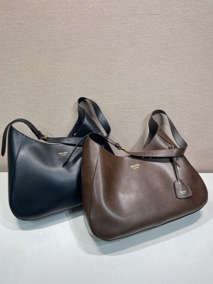 Prada 1BC299 Curved Shoulder Bag with Pouch, source view 6, SKU 1BC299