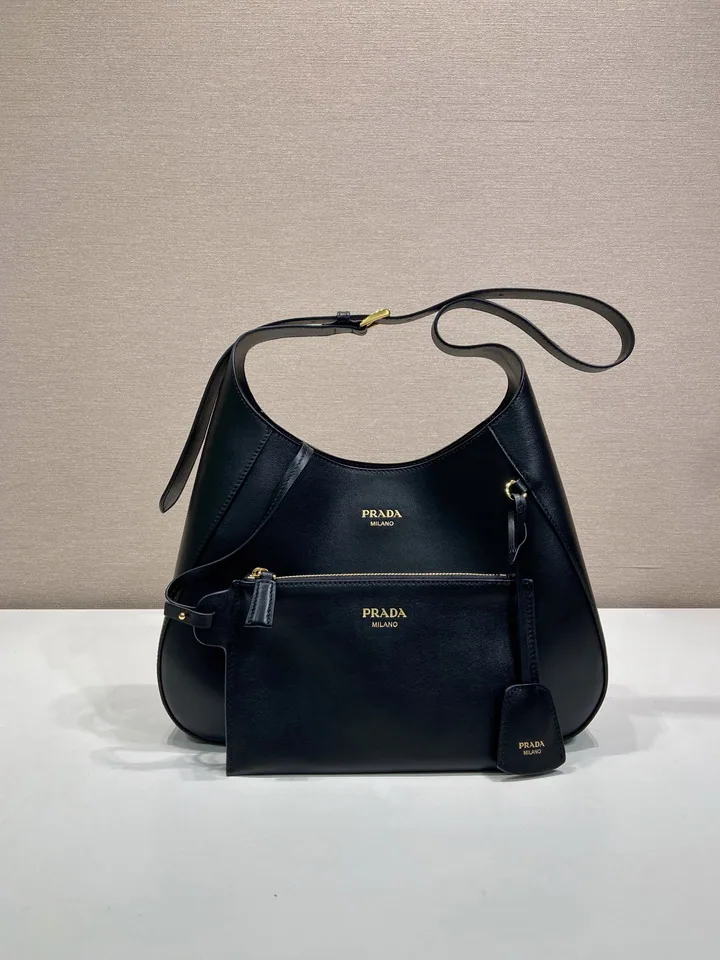 Prada 1BC300 Curved Hobo Bag and Pouch, source view 1, SKU 1BC300