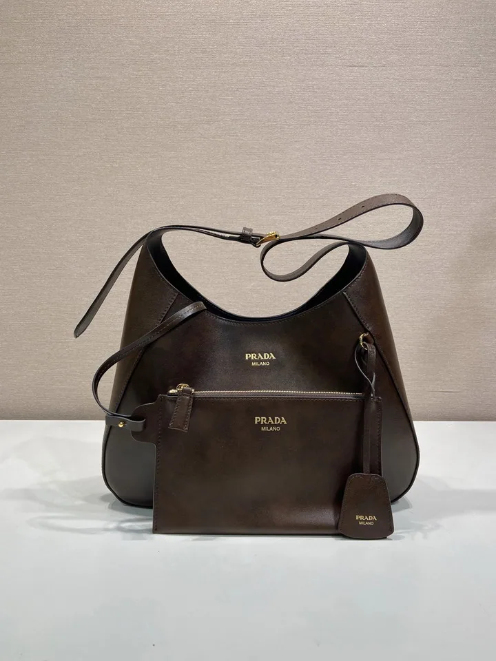 Prada 1BC300 Curved Hobo Bag and Pouch, source view 2, SKU 1BC300