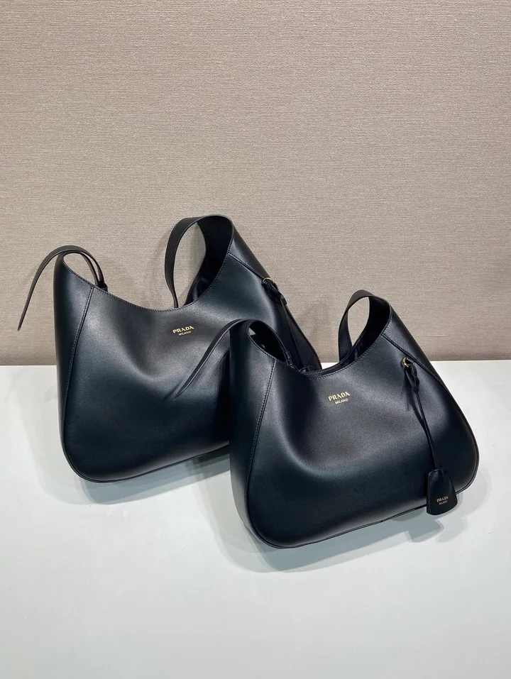Prada 1BC300 Curved Hobo Bag and Pouch, source view 4, SKU 1BC300