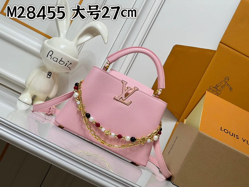 Cap M28455 Chain-Detail Top-Handle Bag, source view 4, SKU M28455