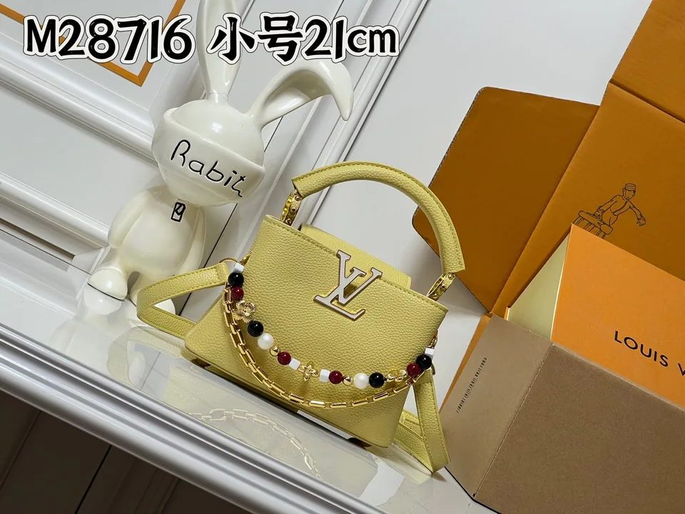 Cap M28716 Chain-Handle Mini Top-Handle Bag, source view 3, SKU M28716